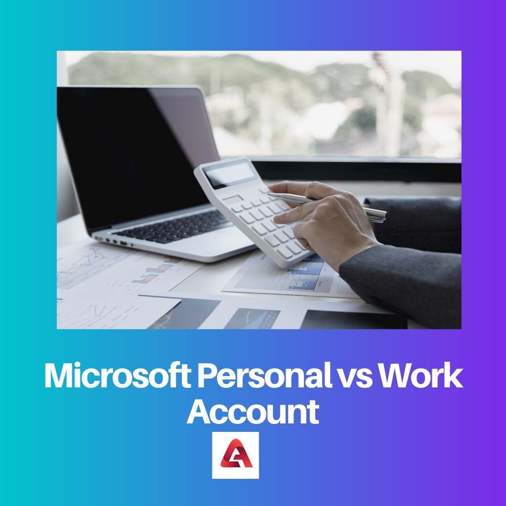 Microsoft Personal vs Work Account 1