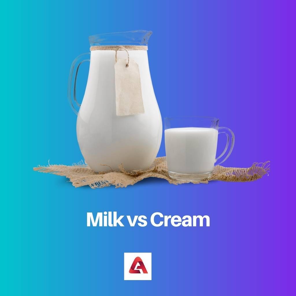 Milk vs Cream