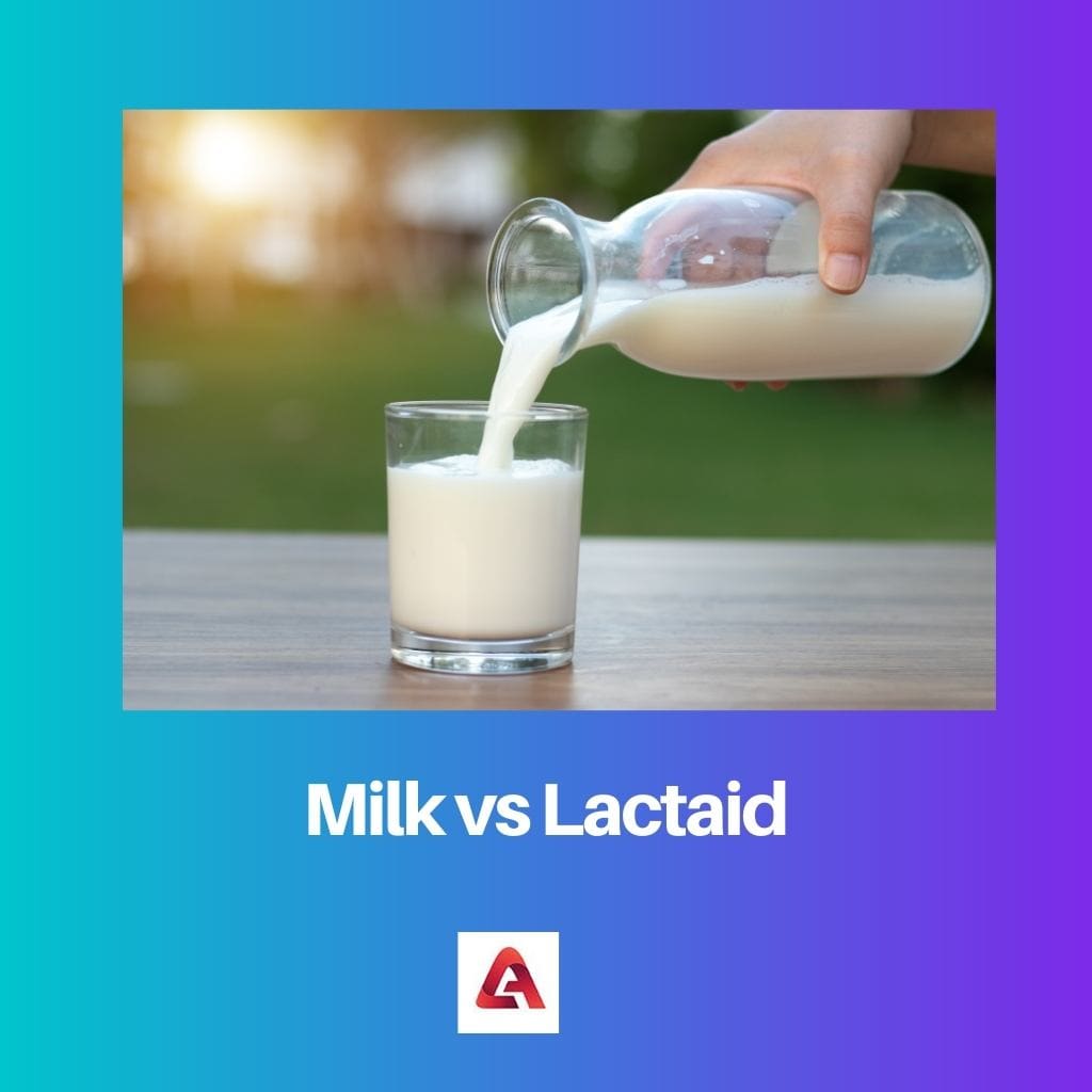 Milk vs Lactaid