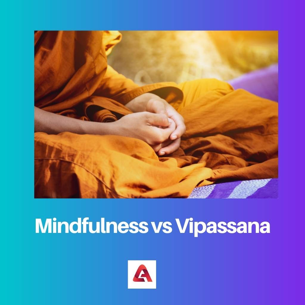 Mindfulness vs Vipassana