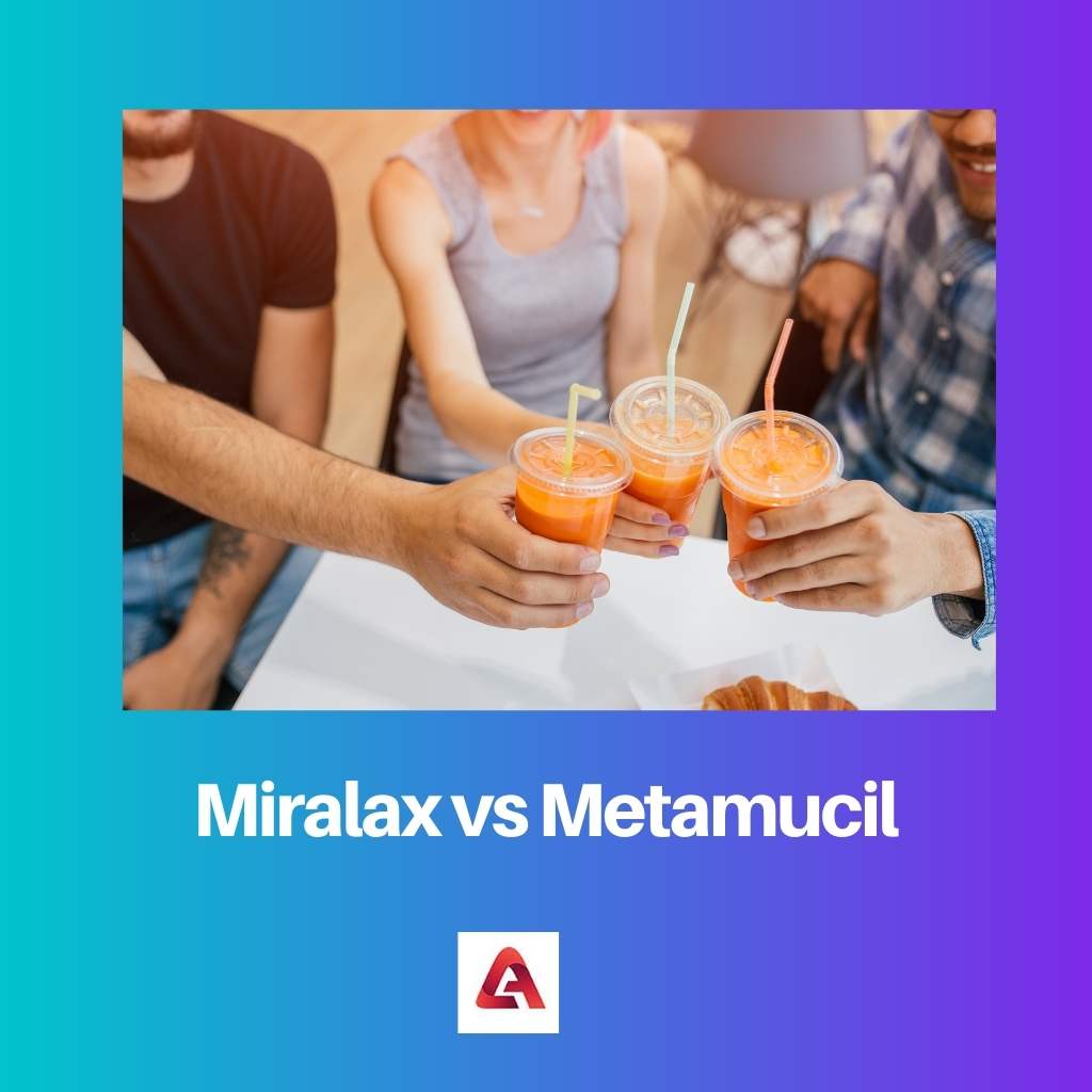 Miralax vs Metamucil