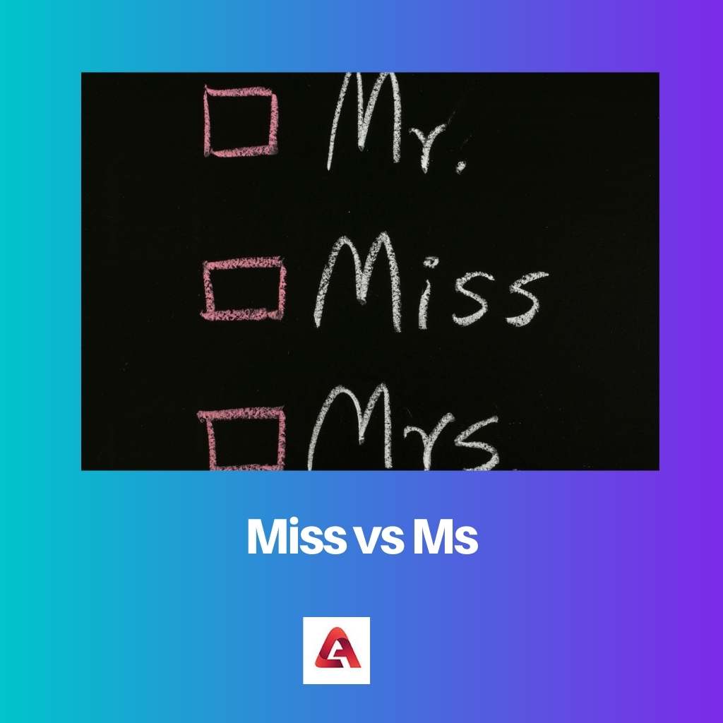 Miss vs Ms