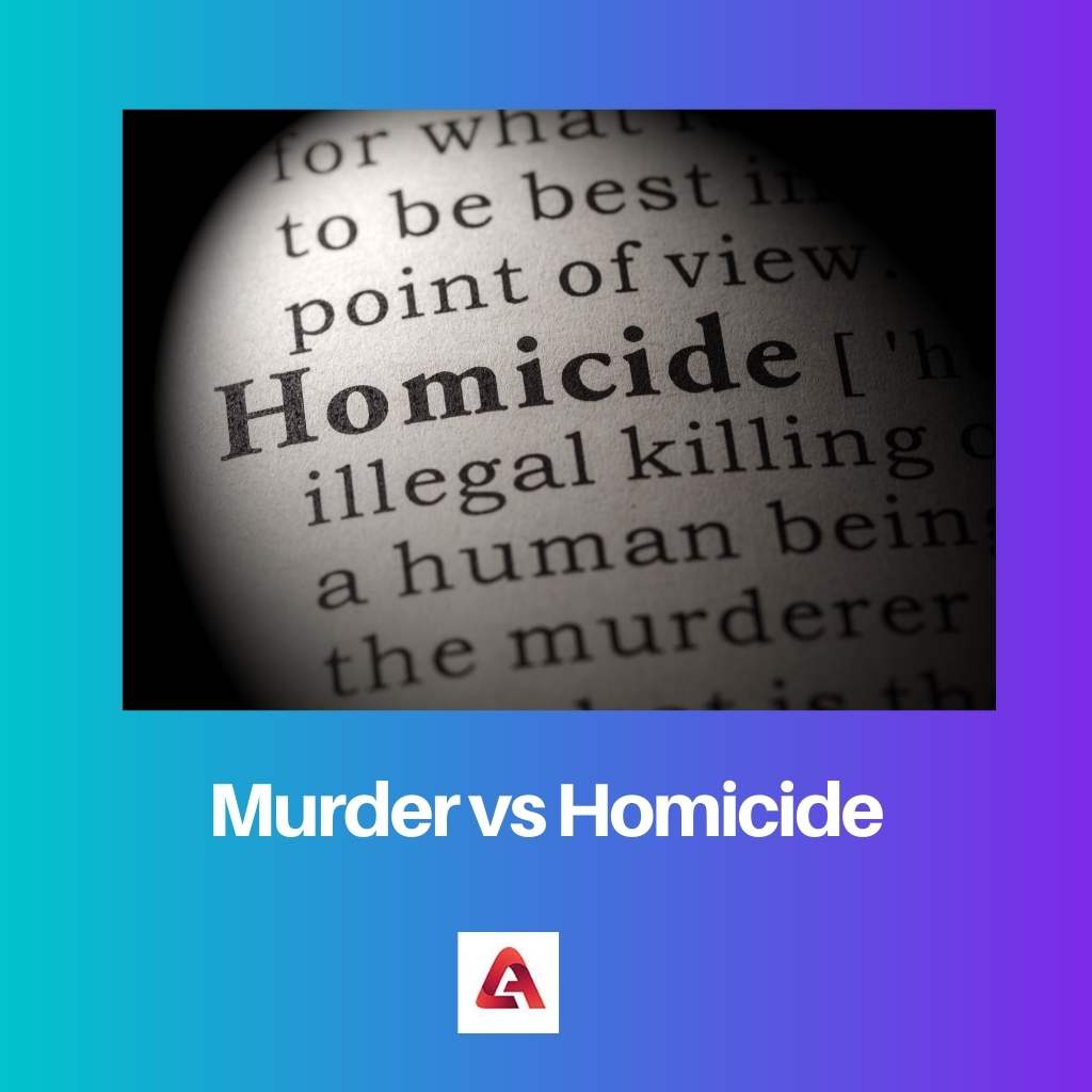 Murder vs Homicide