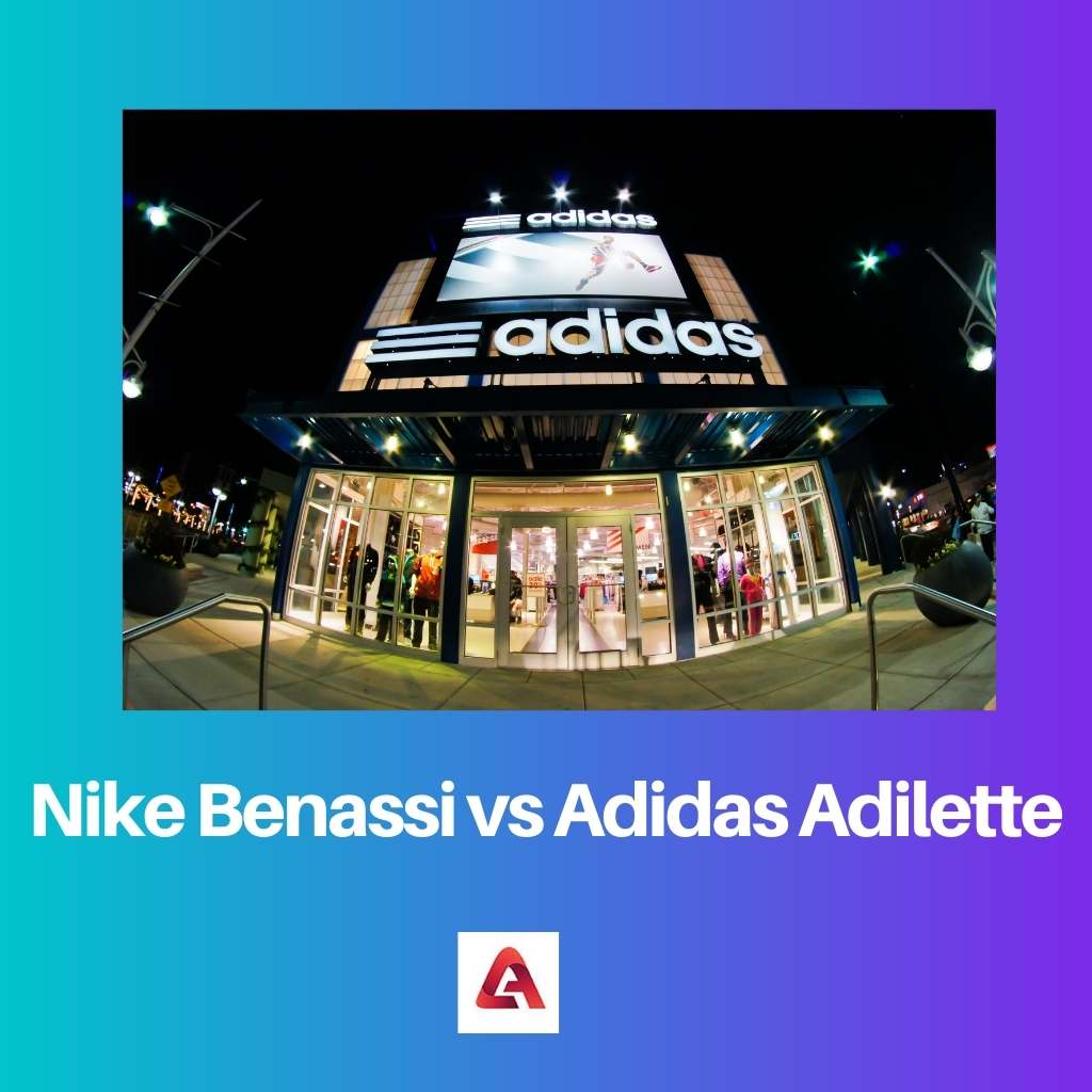 Nike Benassi vs Adidas Adilette