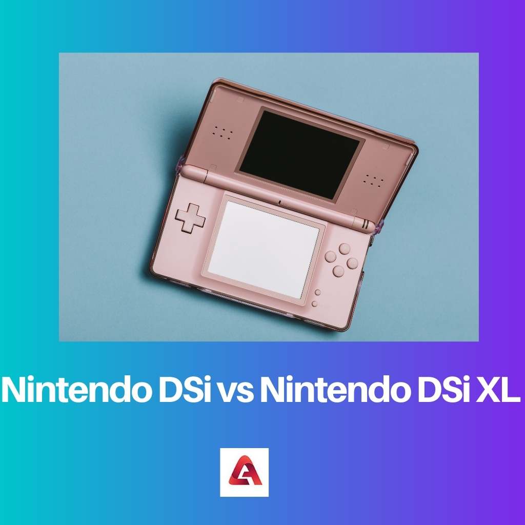 Nintendo DSi vs Nintendo DSi XL
