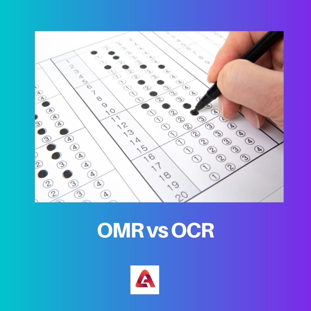 OMR vs OCR