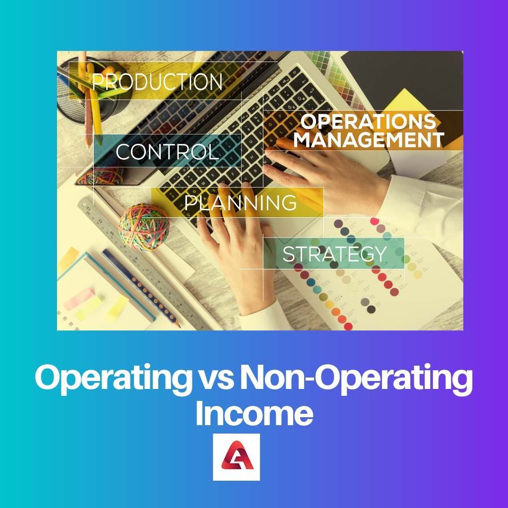 Operating vs Non Operating Income