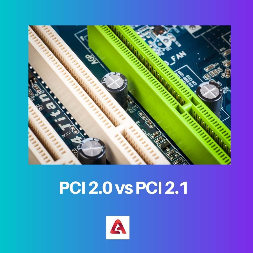 PCI 2.0 vs PCI 2.1