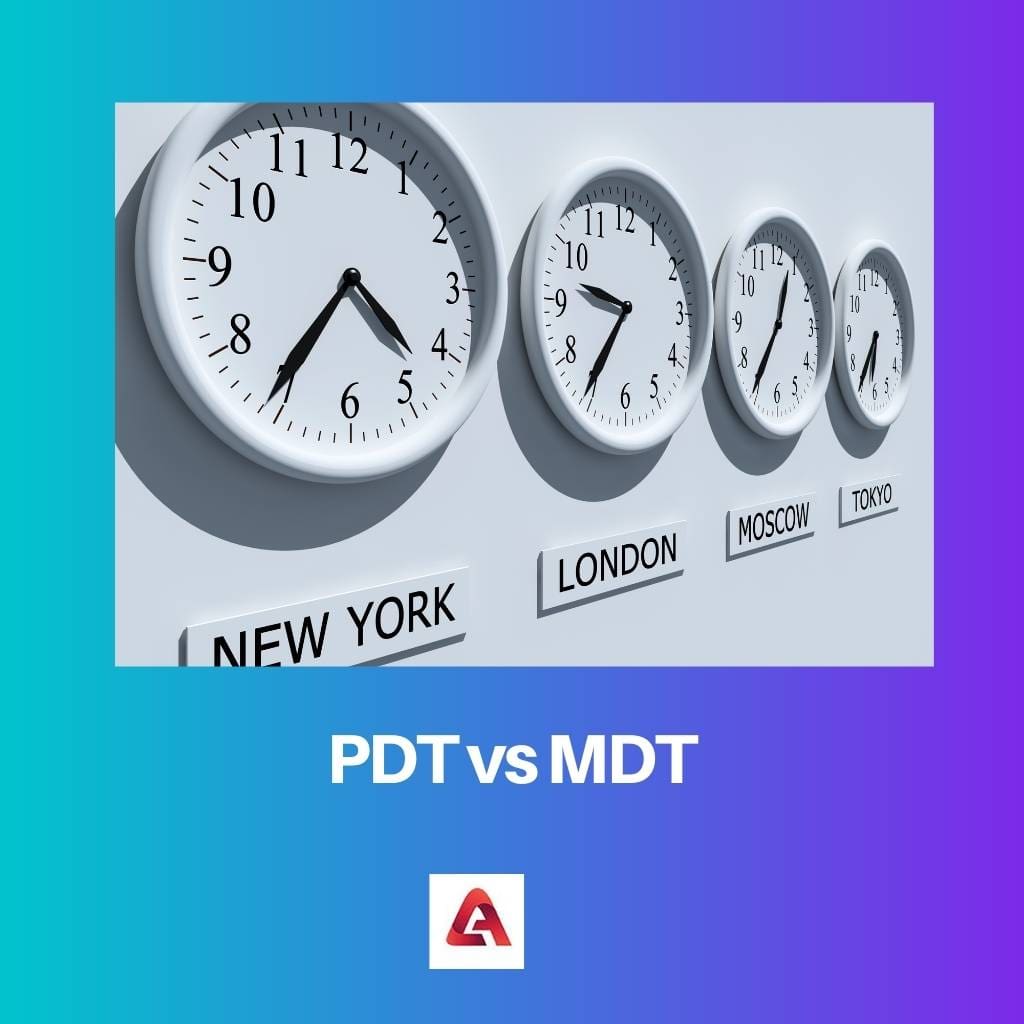 PDT vs MDT