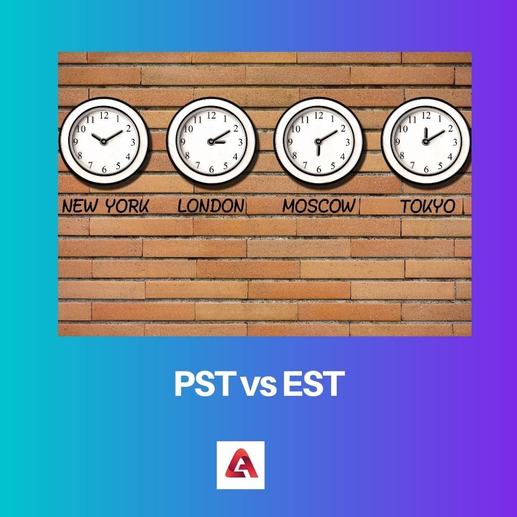 PST vs EST