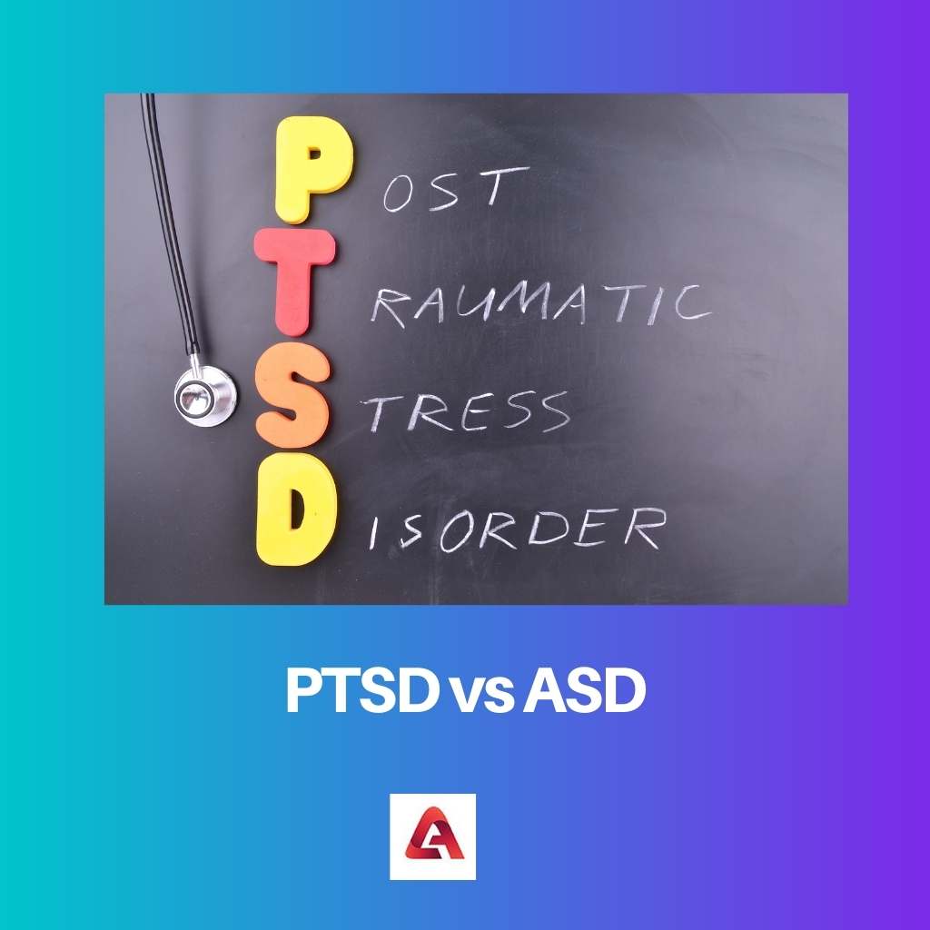 PTSD vs ASD