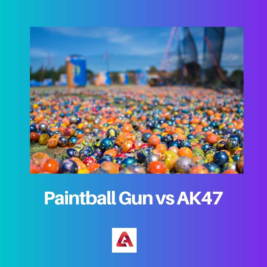 Paintball Gun vs AK47