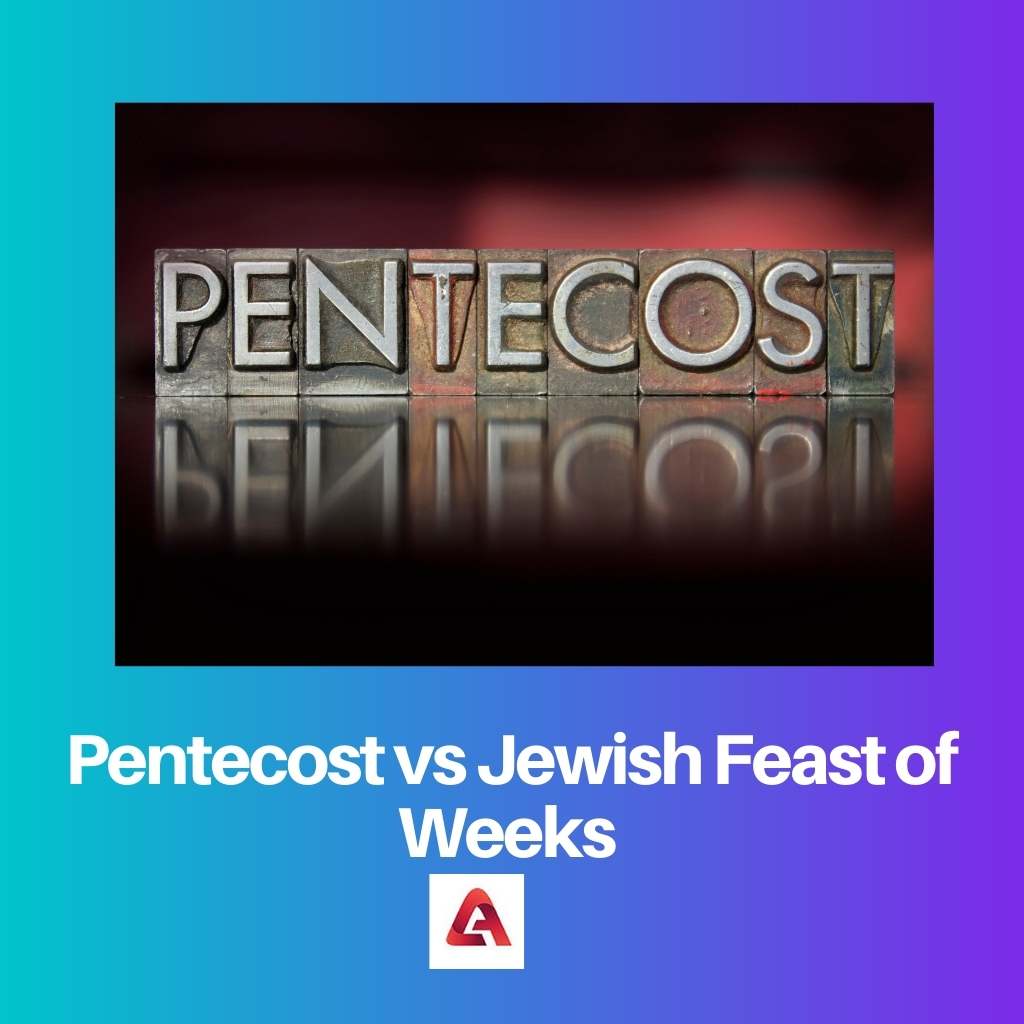 Pentecost vs Jewish Feast of Weeks