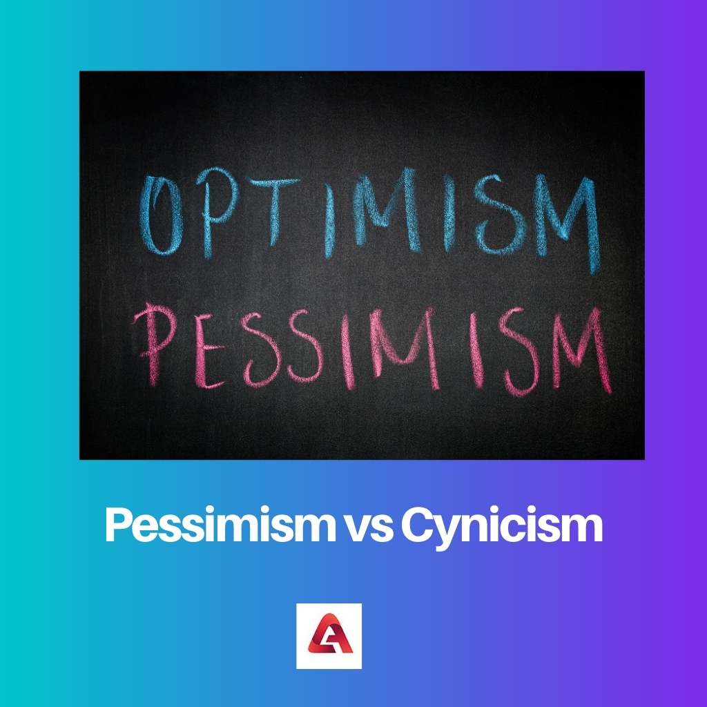 Pessimism vs Cynicism