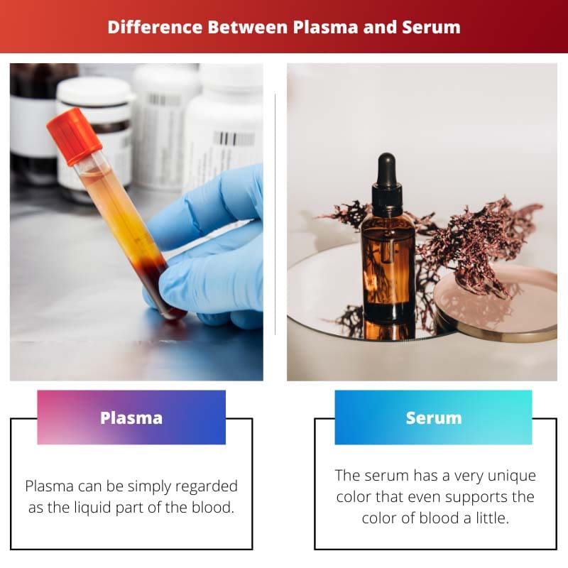 Plasma vs Serum – Difference Between Plasma and Serum