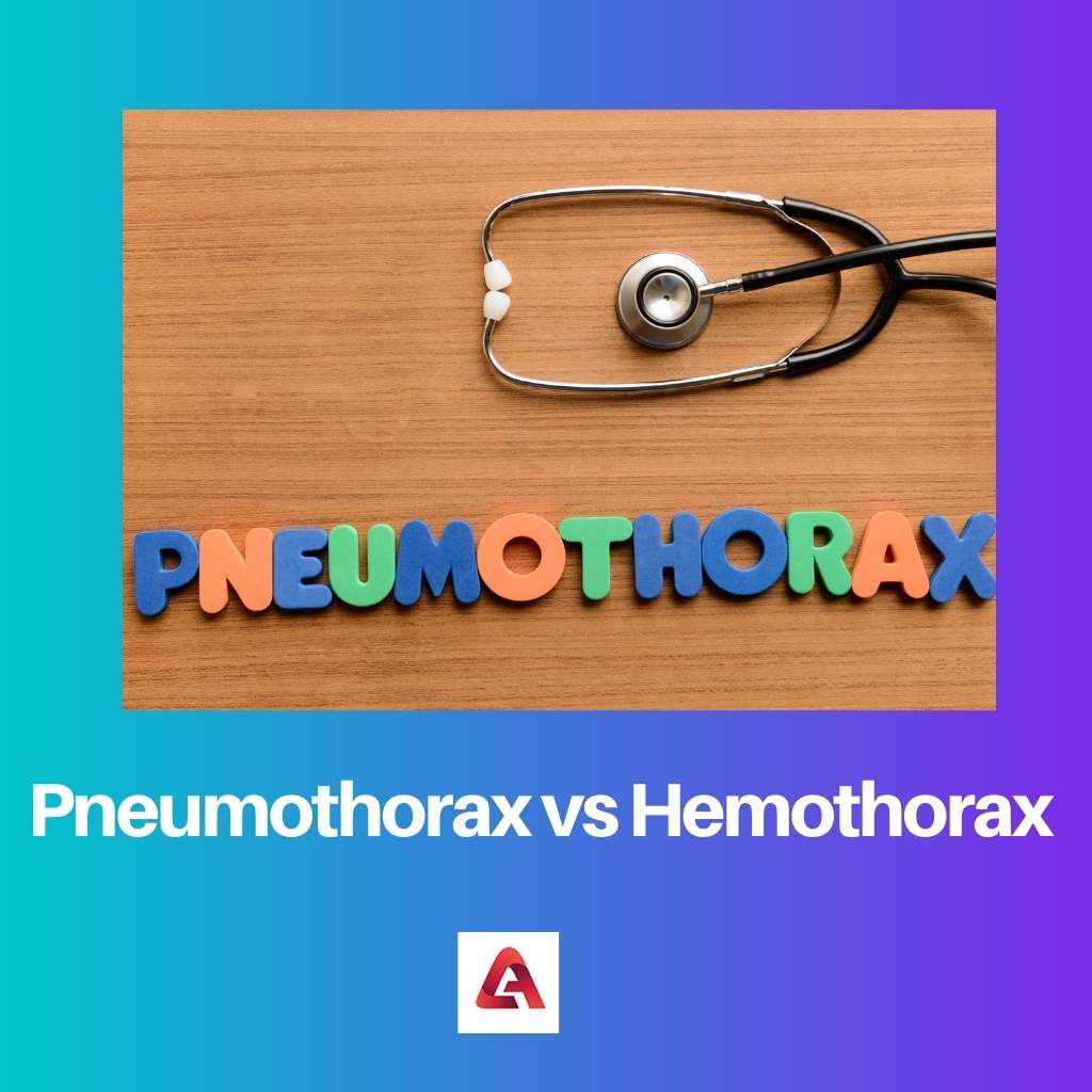 Pneumothorax vs Hemothorax