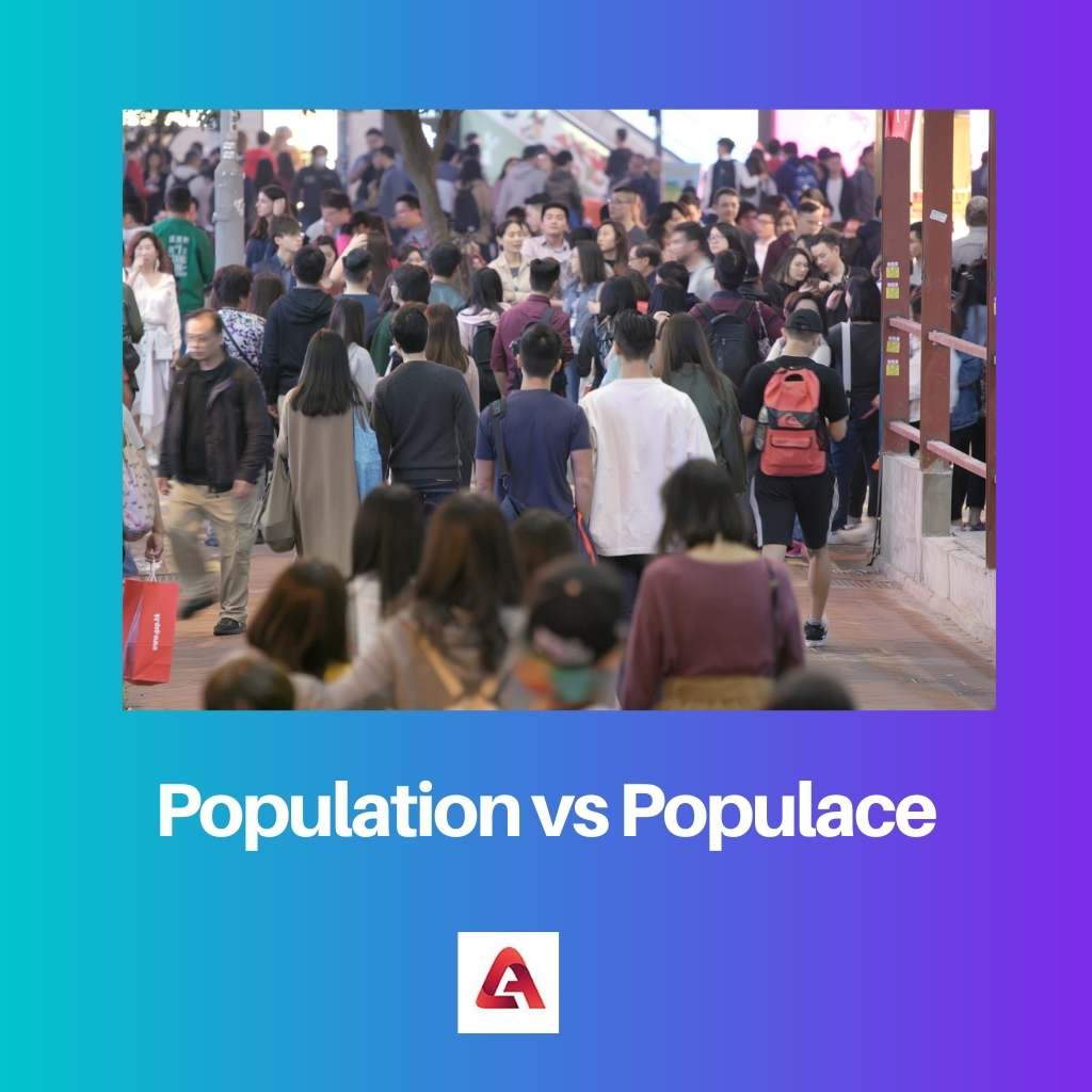 Population vs Populace