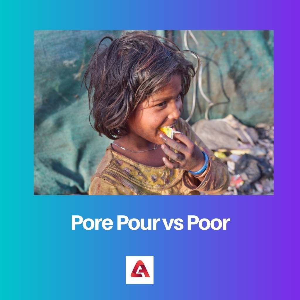 Pore Pour vs Poor