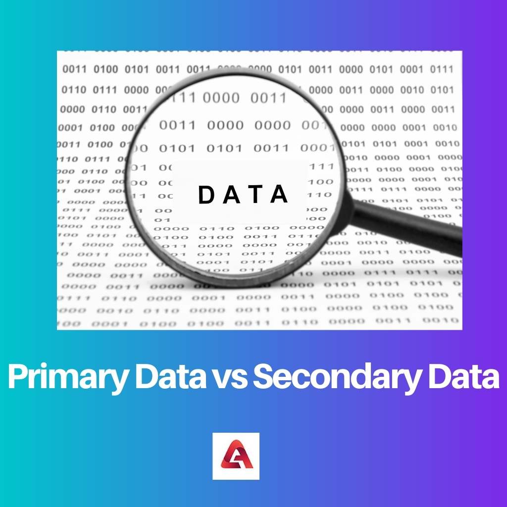 Primary Data vs Secondary Data