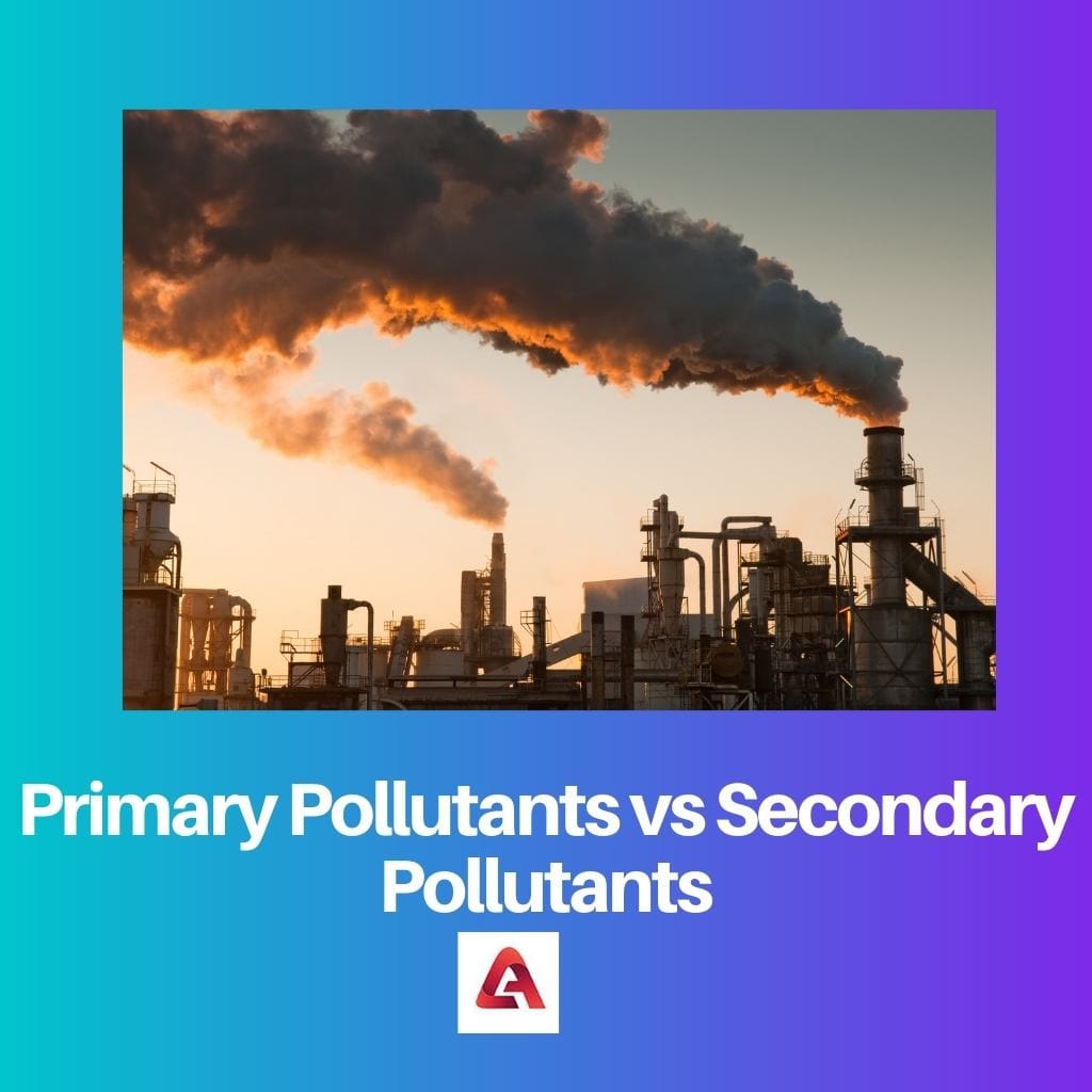 Primary Pollutants vs Secondary Pollutants