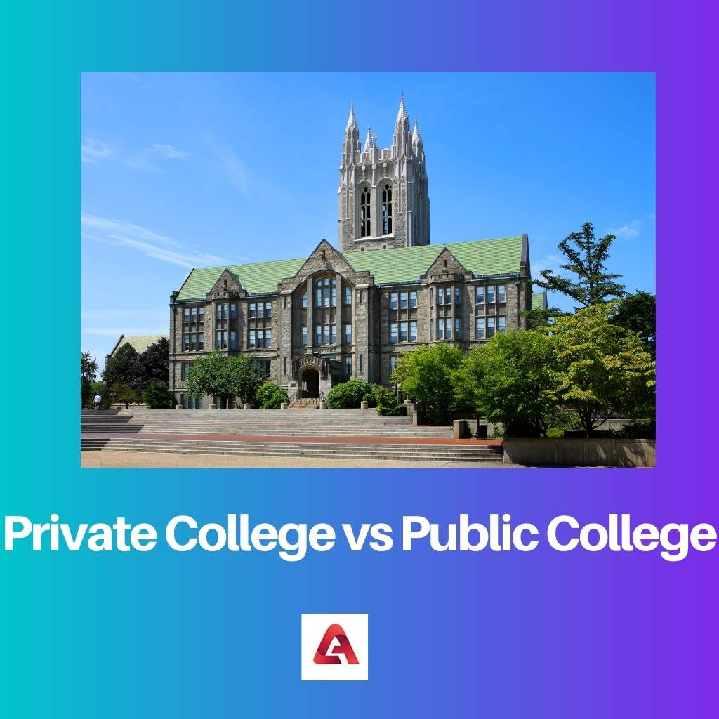 Private College vs Public College