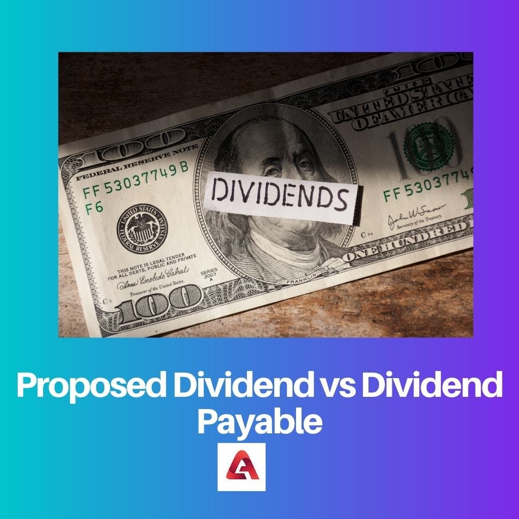 Proposed Dividend vs Dividend Payable