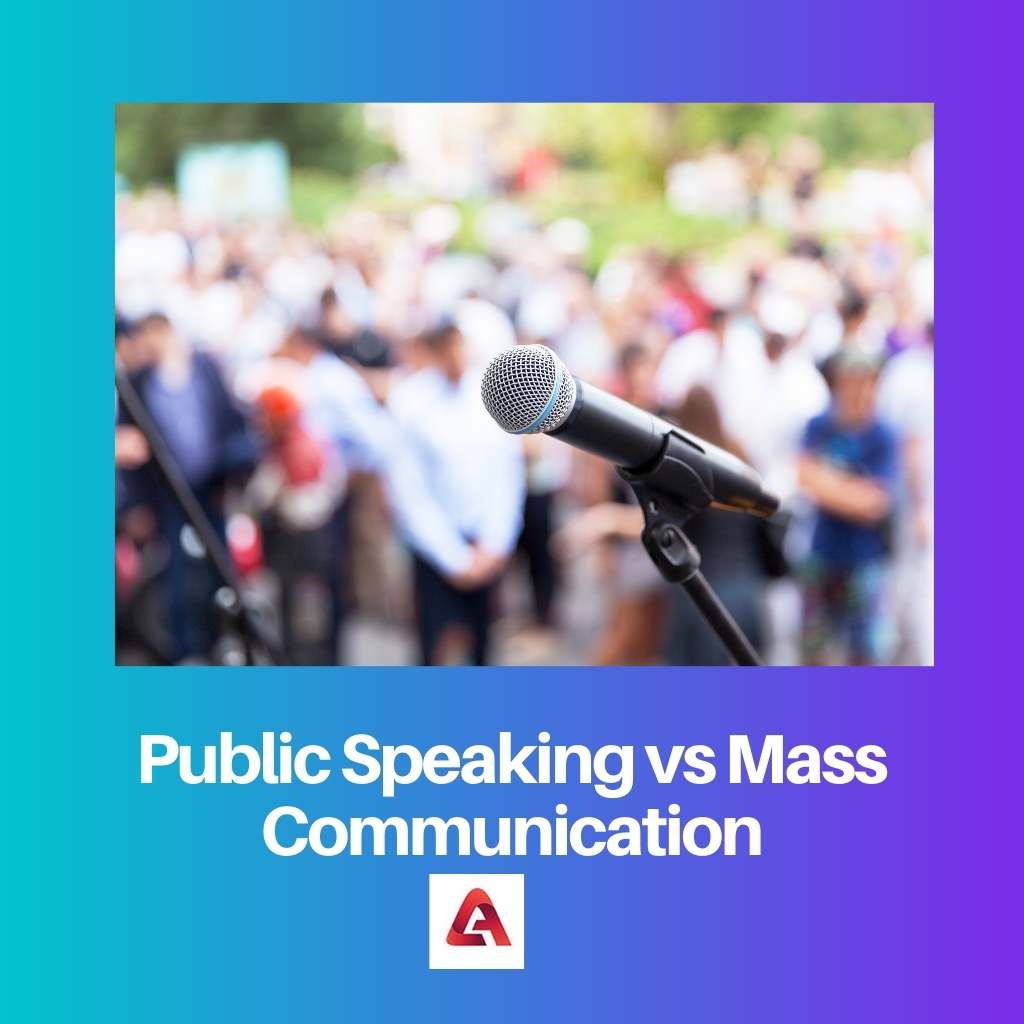 Public Speaking vs Mass Communication