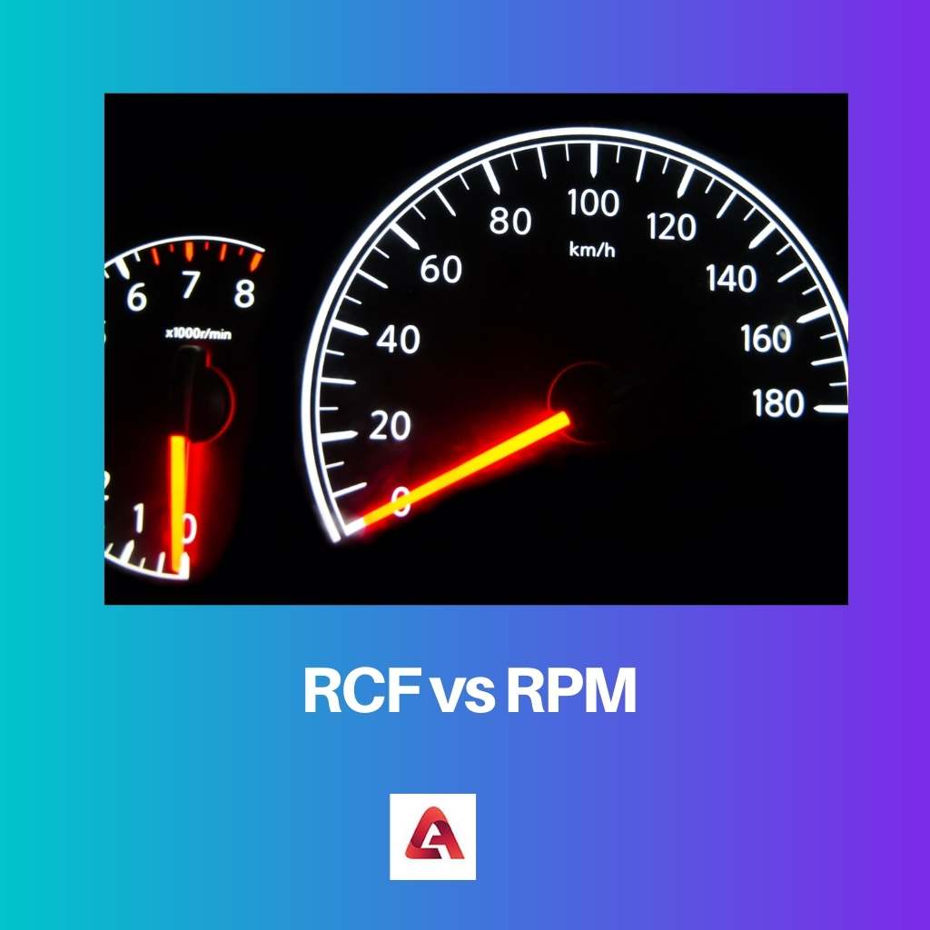RCF vs RPM
