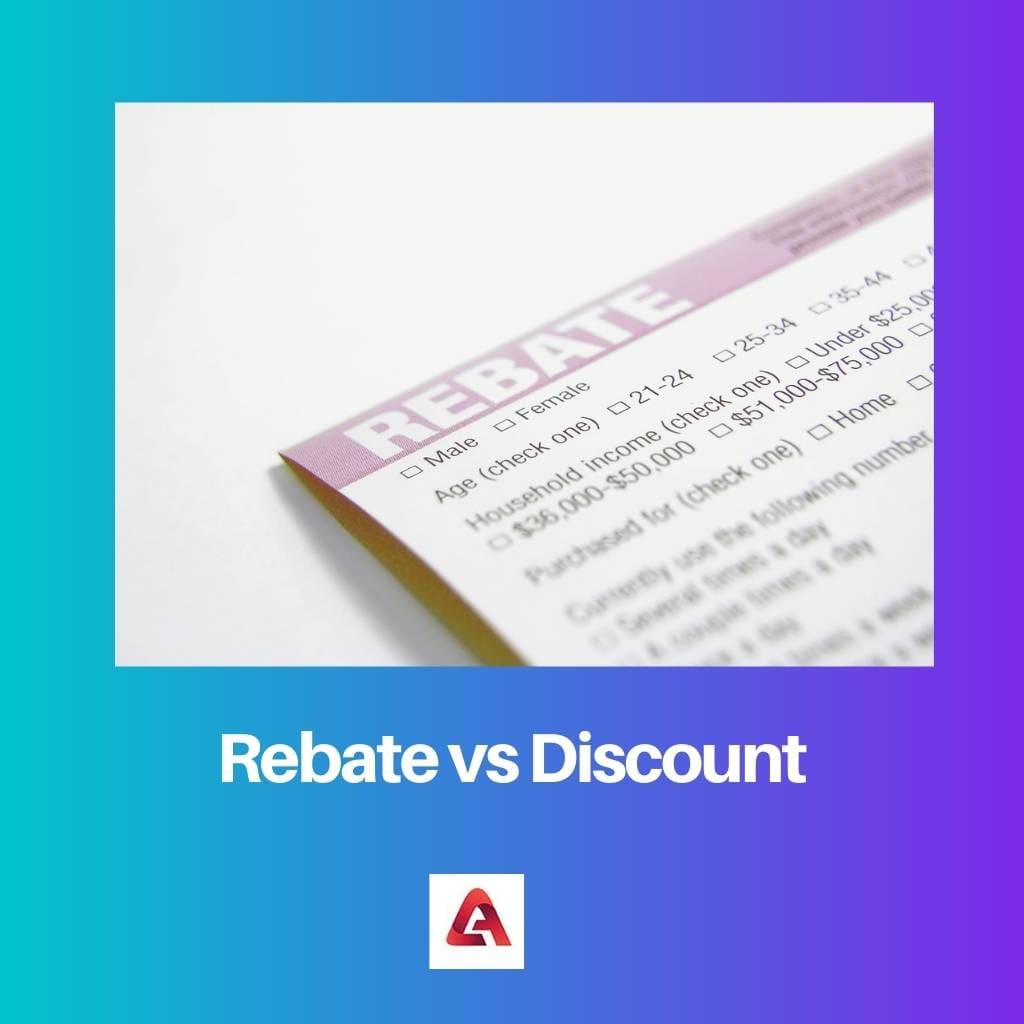 Rebate vs Discount