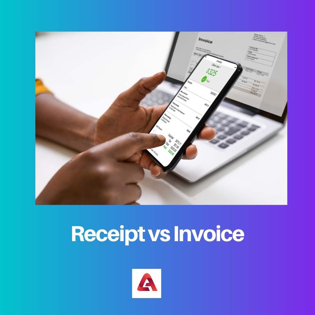 Receipt vs Invoice