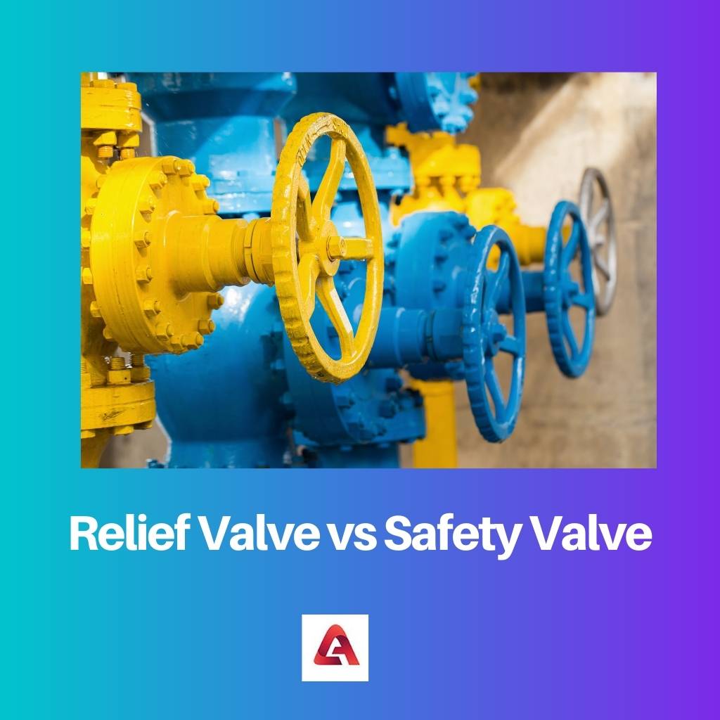 Relief Valve vs Safety Valve