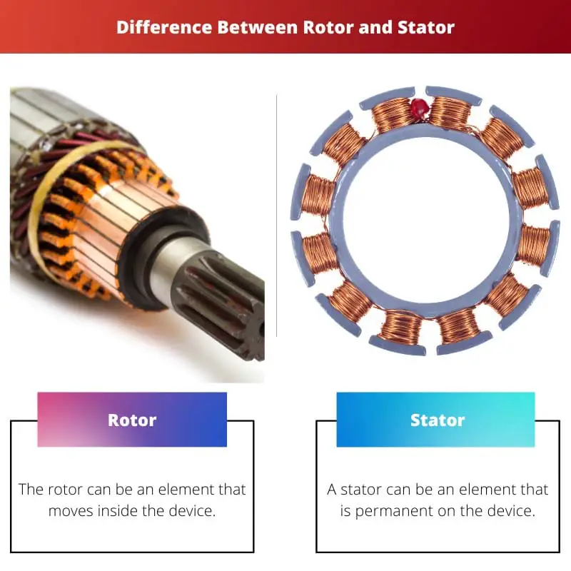 Rotor vs Stator – Difference Between Rotor and Stator
