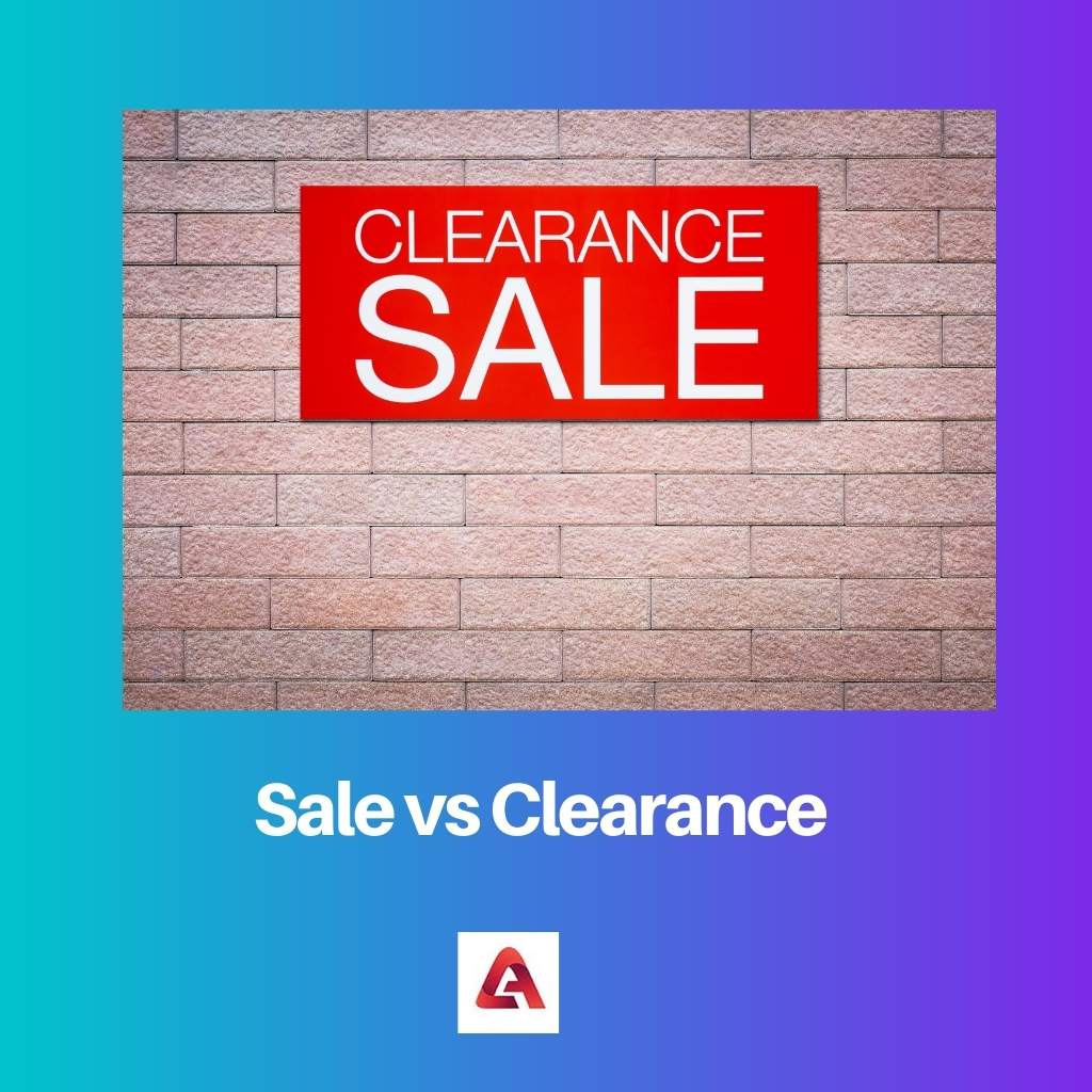 Sale vs Clearance