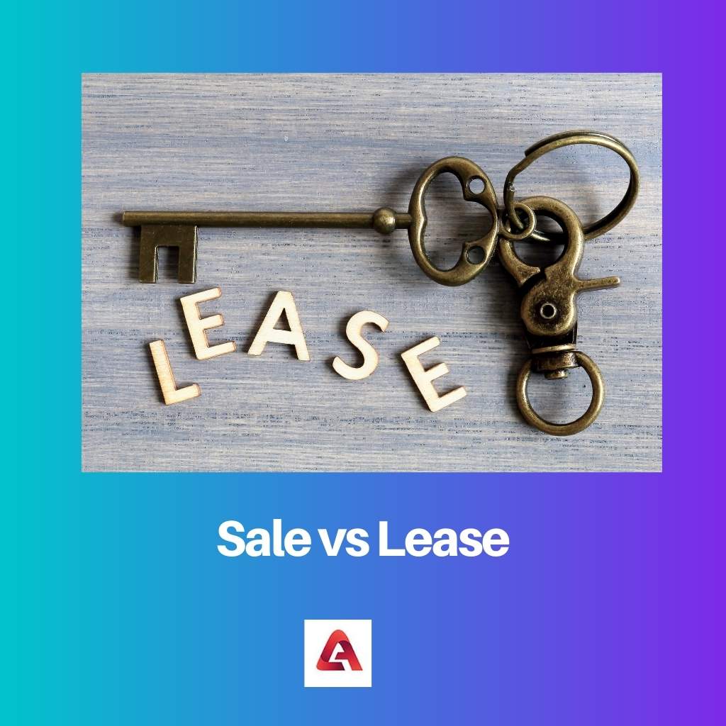 Sale vs Lease