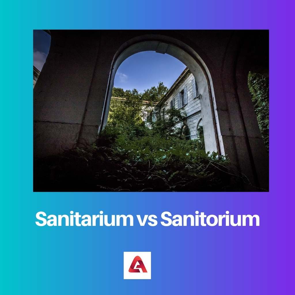 Sanitarium vs Sanitorium