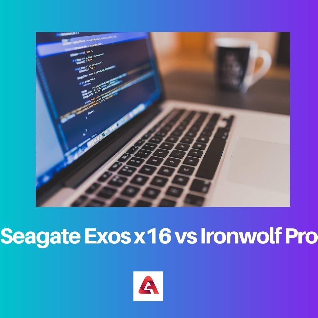 Seagate Exos x16 vs Ironwolf Pro