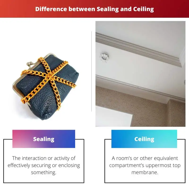 Sealing vs Ceiling – What are the differences