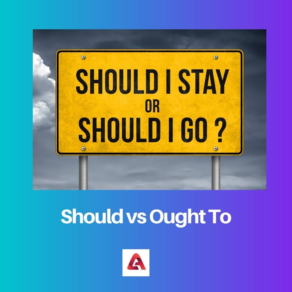 Should vs Ought To
