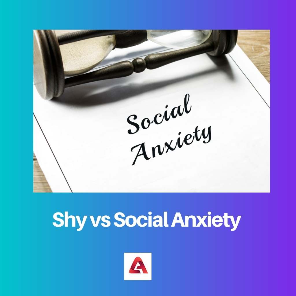 Shy vs Social Anxiety