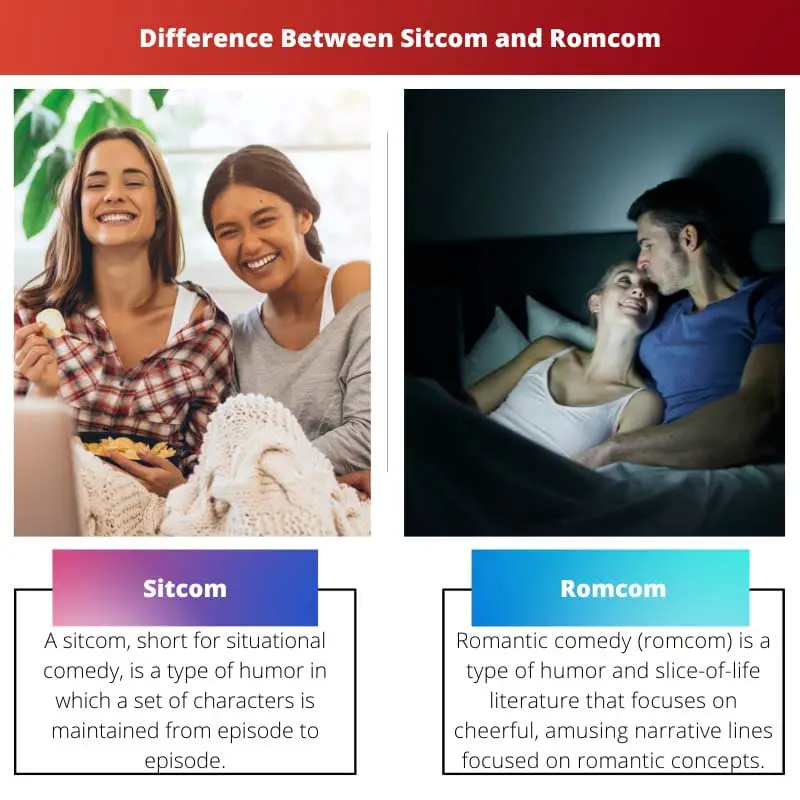 Sitcom vs Romcom – Difference Between Sitcom and Romcom