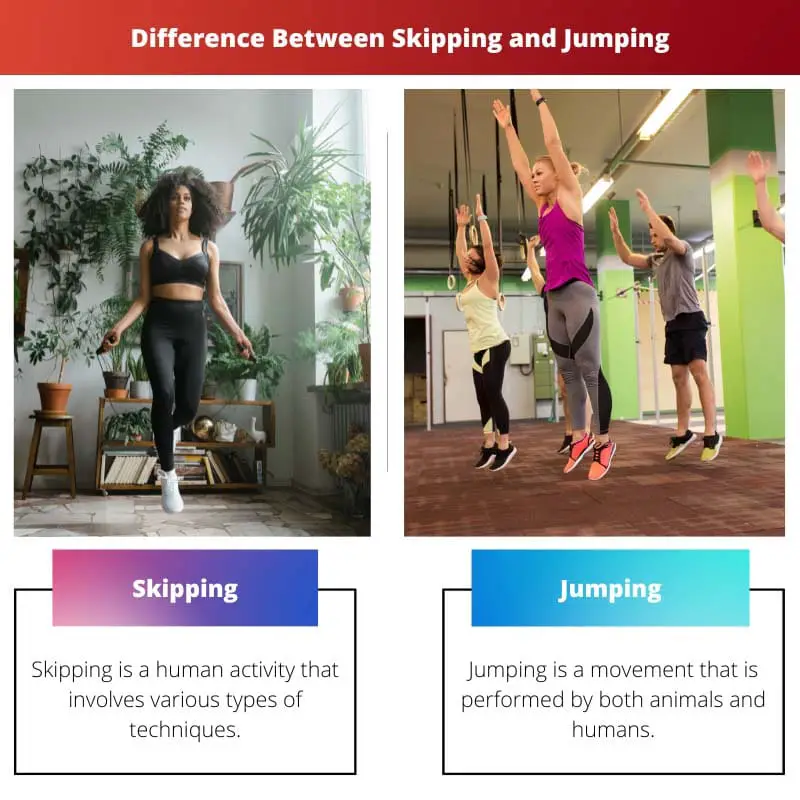 Skipping vs Jumping – Difference Between Skipping and Jumping
