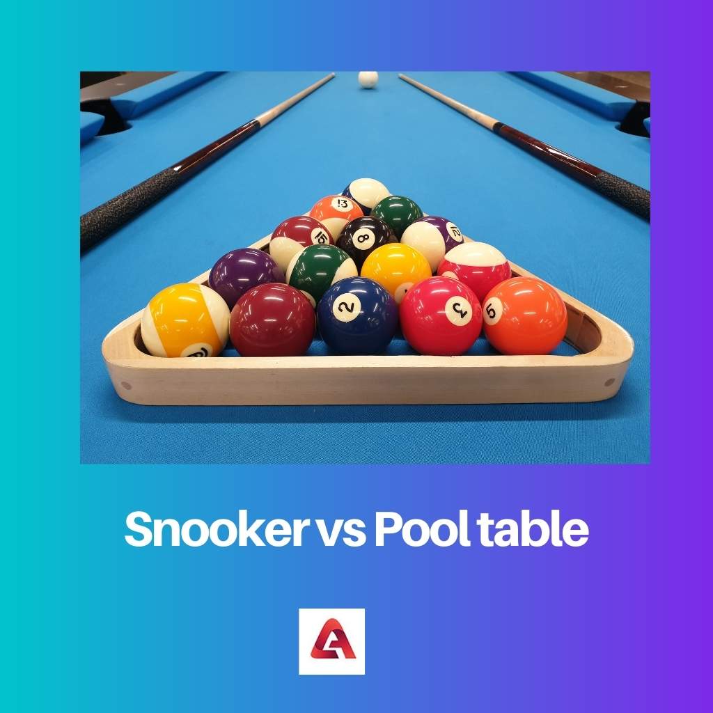 Snooker vs Pool table