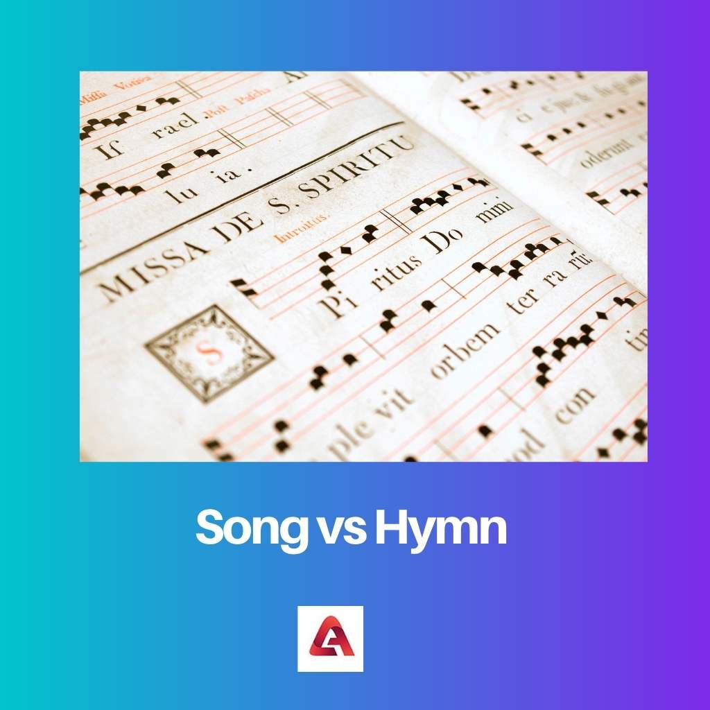 Song vs Hymn
