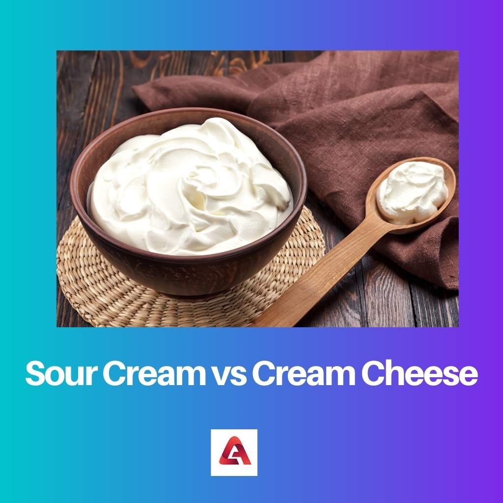 Sour Cream vs Cream Cheese