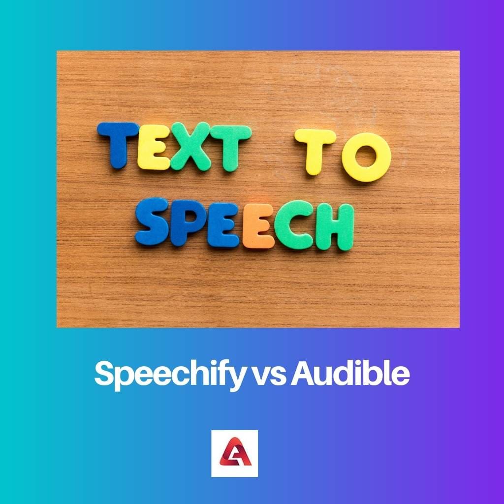 Speechify vs Audible