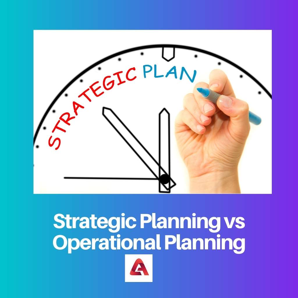 Strategic Planning vs Operational Planning