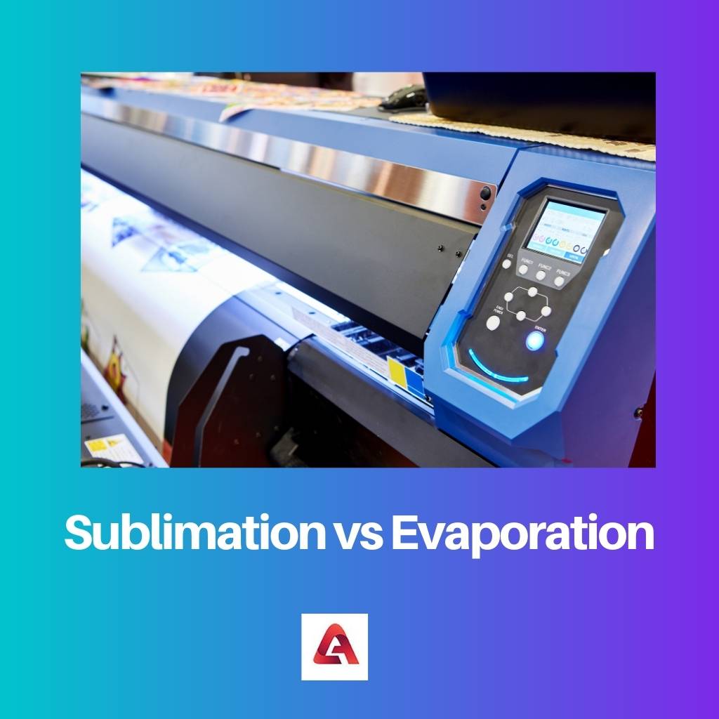 Sublimation vs Evaporation