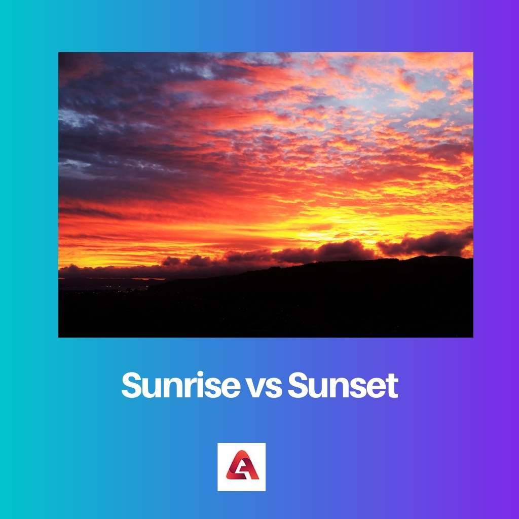 Sunrise vs Sunset