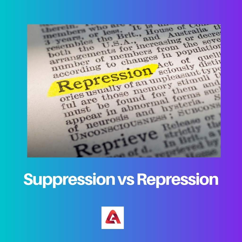 Suppression vs Repression
