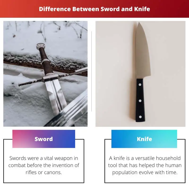 Sword vs Knife – Difference Between Sword and Knife